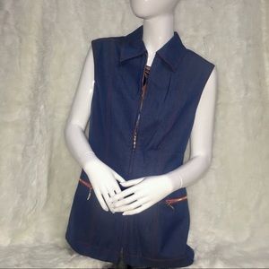 💙💖Stunning Vintage Denim Escada Vest